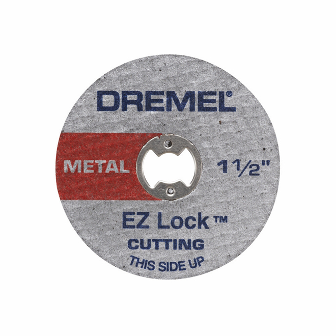Meules à tronçonner EZ Lock Dremel, 1 1/2 po, renforcées de fibre de verre, paquet de 5