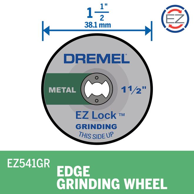 Dremel EZ Lock 1 1/2in Edge Grinding Wheel EZ541GR RONA