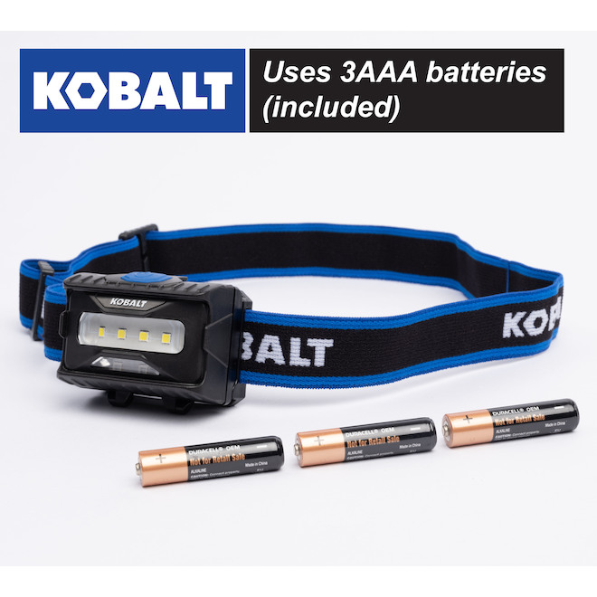 Kobalt 450 Lumens LED Headlamp (Batteries Included)