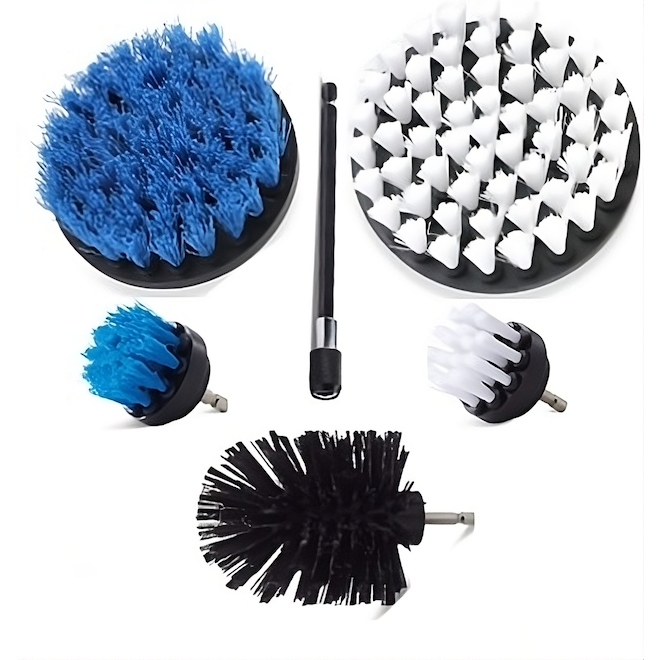 VALU+ 6-Pc Drill Multi-Purpose Cleaning Brush Set