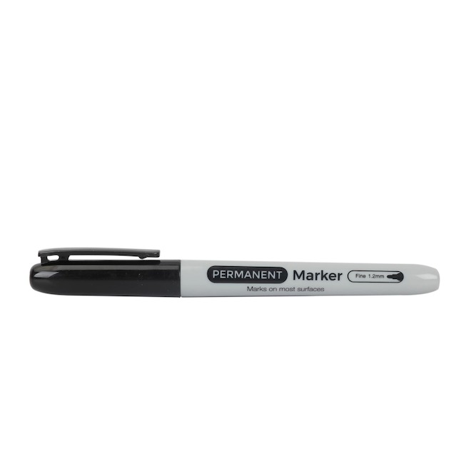 RONA Permanent Marker with 1.2-mm Fine Tip - Black