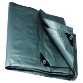Project Source Grey Tarpaulin in Polythylene of 20-ft x 30-ft