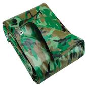 Project Source Camouflage Tarpaulin in Polyethylene of 15-ft x 20-ft