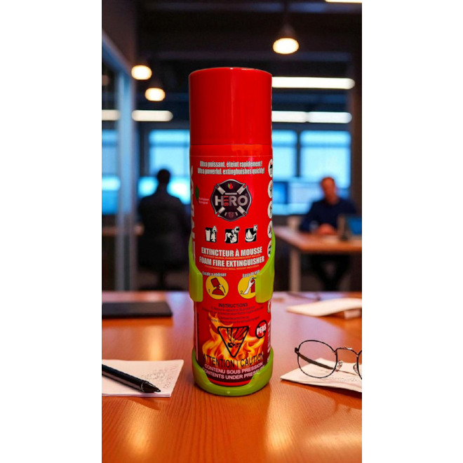 Reinoldmax HERO 911 Foam Fire Extinguisher - 500-mL