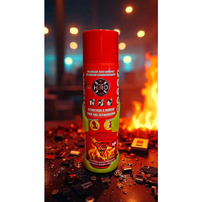 Reinoldmax HERO 911 Foam Fire Extinguisher - 500-mL