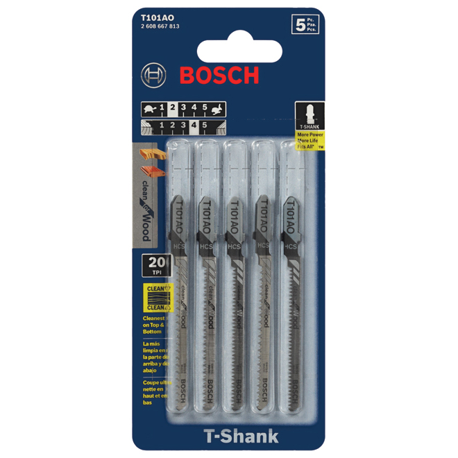 T Shank Clean Cutting Jigsaw Blades, Bosch Jig Saw Blade For Laminate Countertop