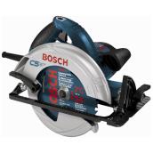 Scie circulaire à fil de 7 1/4 po Bosch, moteur de 15 A, 5500 tr/min, socle en magnésium, biseau ajustable