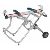 Support roulant pour scie à onglets Gravity-Rise de Bosch, gris, capacité de 300 lb, en acier