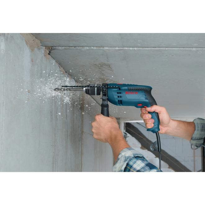 Bosch 1/2-in Variable Speed Corded Hammer Drill with Carrying Case- 7-amp Motor - Dual Mode - 360° Locking Handle