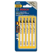 Bosch U-Shank Jigsaw Blades - 10 TPI - Bi-Metal - 5 Per Pack - 3 5/8 in L