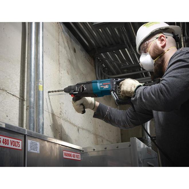 Bosch Bulldog Xtreme SDS-Plus Rotary Hammer Drill 8 A Variable-Speed Motor and Multi-Function Selector