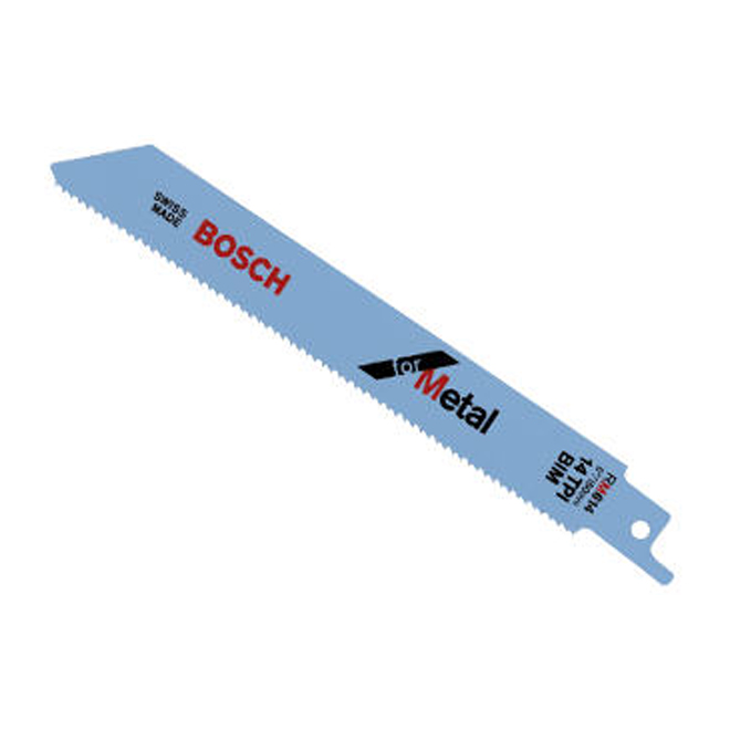 Bosch Reciprocating Saw Blade Bi Metal 6 in L 14 TPI RM614