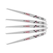 Bosch High Carbon Steel Reciprocating Wood Saw Blades - 9-in L - 6 TPI - 5 Per Pack