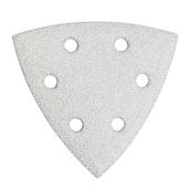 Bosch Detail Triangle Sandpapers - Aluminum Oxide - Multi-grade - 6-Hole - 6-Pack