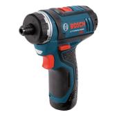Bosch 12-Volt Max 1/4-in Variable Speed Cordless Drill (2 -Batteries Included and Charger Included)