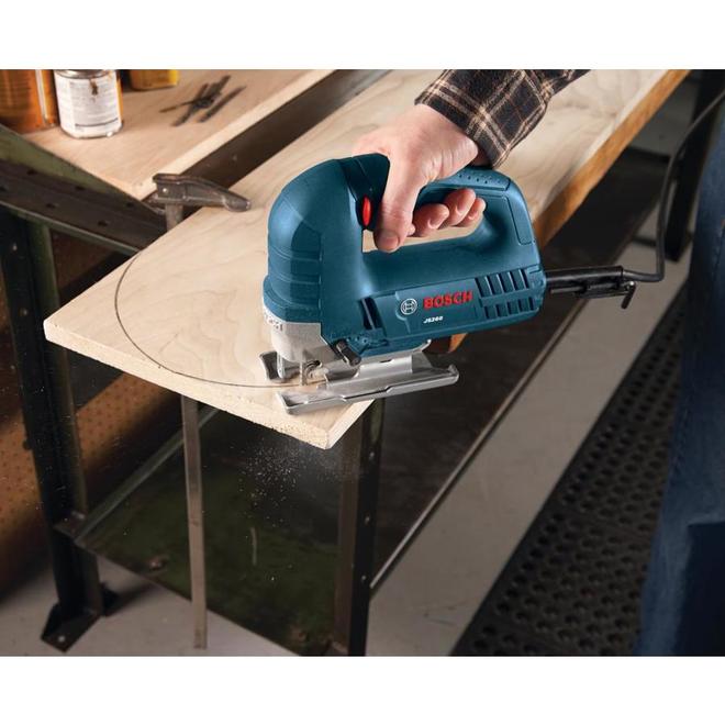 Bosch Top-Handle Corded Jigsaw with Carrying Case 6-Amp Motor 3100 SPM  Orbital Setting and Variable Speed JS260 RONA