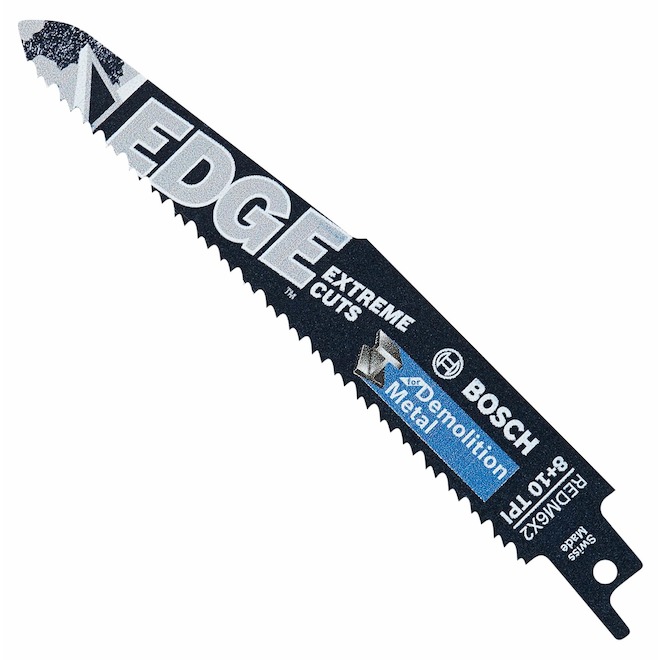 Bosch Edge 6-in 8-10 TPI Reciprocating Saw Blade for Metal Demolition