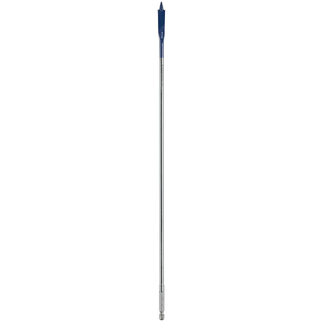Bosch Daredevil Extended Length Spade Bit - 3/8-in dia x 16-in L - 1/4-in Hex Shank - Full Threaded Cone Tip