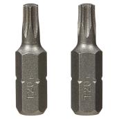 Vermont American Extra Hard Torx Screwdriver Bits - Steel - 1/4-in Hex Shank - T20 1-in - Pack of 2