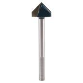 Bosch Glass and Tile Drill Bit - 1-in dia x 4-in L - 3-Flat Shank - Carbide Tip