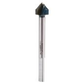 Bosch Glass and Tile Drill Bit - 3/4-in dia x 4-in L - 3-Flat Shank - Black Oxide