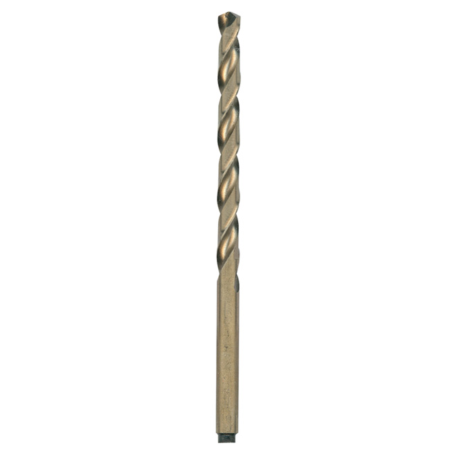 Bosch Cobalt Twist Drill Bit 13 64 in dia x 3 5 8 in L 3 Flat Shank 135 Split Point Jobber Length