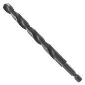 Bosch Impact Drill Bit - 3/8-in dia x 5-in L - 1/4-in Hex Shank - High-Speed Steel - Black Oxide