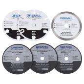 Dremel Ultra-Saw Cut-Off Wheel - 6-Piece Set - Assorted Sizes - Aluminum Oxide