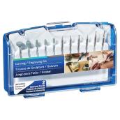 Dremel Kit d'outils rotatifs filaires 120V de la série 200 avec double  vitesse, 15 accesso