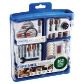 Jeu d'accessoires pour outil rotatif, 160 pièces
