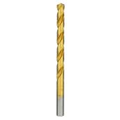 Bosch Titanium-Coated Drill Bit - 19/64-in Dia x 4 3/8-in L - 135° Split Point - 3-Flat Shank