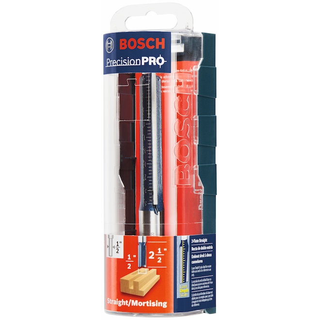 Bosch Mèche droite à 2 cannelures en carbure de 1/2 po x 2 1/2 po