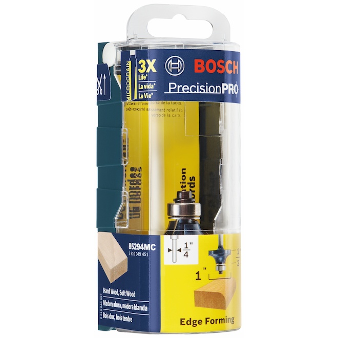 Bosch Mèche ronde à pointe au carbure de 1/4 po x 1/2 po