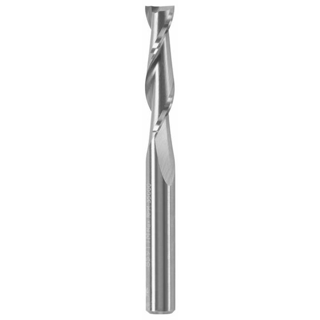 Bosch 1 4 in x 1 in Solid Carbide 2 Flute Upcut Spiral Bit