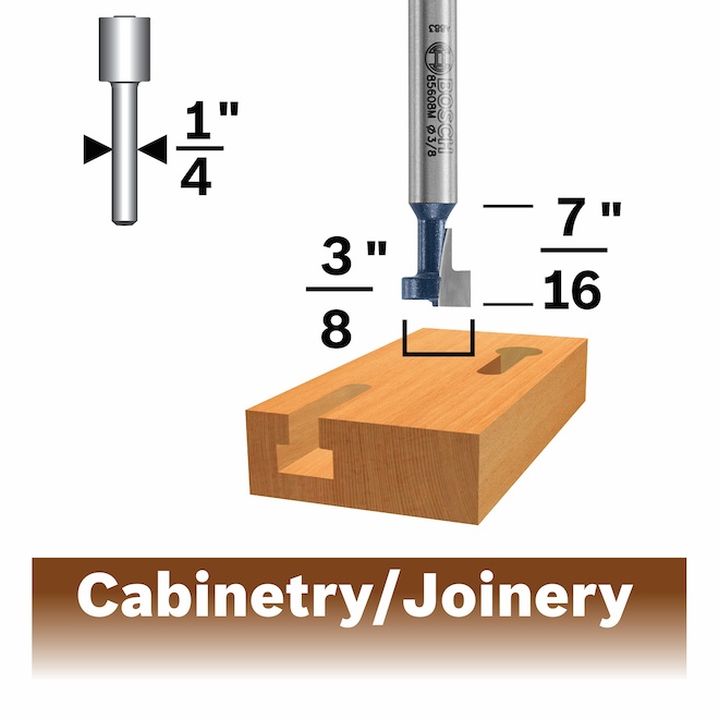 Bosch 3/8-in x 3/16-in Carbide-Tipped Keyhole Bit