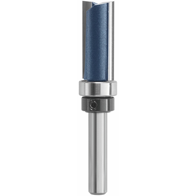 Straight cut router bit deals with bearing