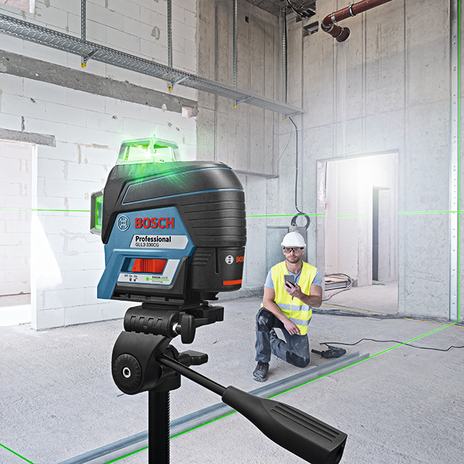Green Laser Level - 200-ft/360° - 12 V - Bluetooth
