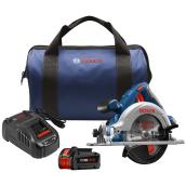 Bosch 6 1/2-in Cordless Circular Saw Kit with 18-Volt Battery and Charger - Spindle Lock - Aluminum Shoe - Saw Brake