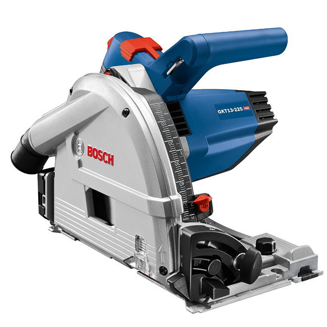 Bosch 6 1/2-in Corded Plunge Track Saw - 13-Amp Motor - Variable Speed Dial - Magnesium Shoe