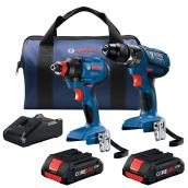 Bosch(R) Driver/Drill Set - Cordless - 18 V Lithium-Ion