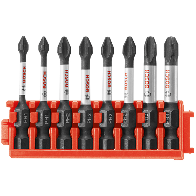 Bosch Impact Tough Phillips 2-in 8-Pack Power Bit Kit