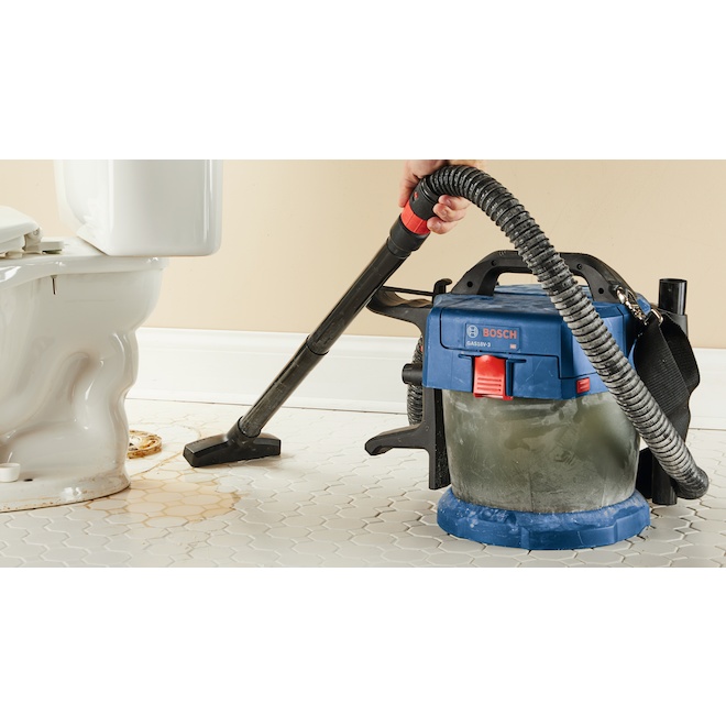 Bosch 18V Cordless Wet/Dry Vacuum - 2.6 Gallon HEPA Filter Vac With Rotational Airflow