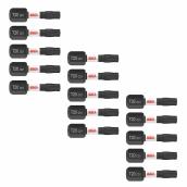 Embouts de visseuses à chocs 1 po Torx T20 de Bosch, acier, tige hexagonale - 15 morceaux