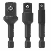 Boch 1/4-in Hex Impact Socket Adaptor Kit - Steel - 3 Pieces