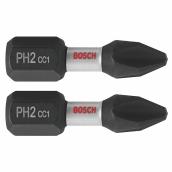 Bosch Impact Driver #2 Phillips 1-in 2-Bit Set - Steel - Hex Shank