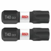 Bosch Steel T40 Torx 1-in Impact Driver 2-BIt Set - Hex Shank