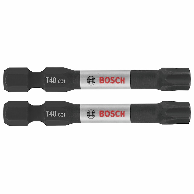 Bosch Impact Drill/Driver 2-in Steel Torx #40 Bit Set - Hex Shank - 2 Pieces