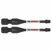 Bosch Impact Driver 2-in Steel #3 Square 2-Bit Set - Hex Shank