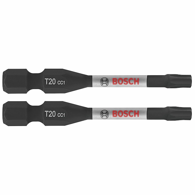 Bosch 2-Piece 2-in Impact Driver Steel #20 Torx Tipped Screwdriver Bit Set - Hex Shank