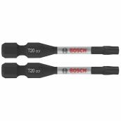 Bosch 2-Piece 2-in Impact Driver Steel #20 Torx Tipped Screwdriver Bit Set - Hex Shank